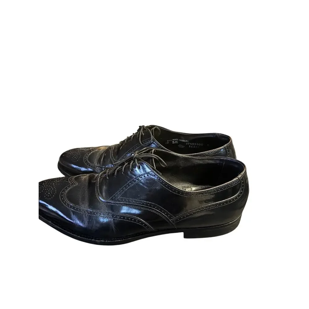 Florsheim Imperial Black Leather Wingtip Oxford Dress Shoes Size 13 D Read